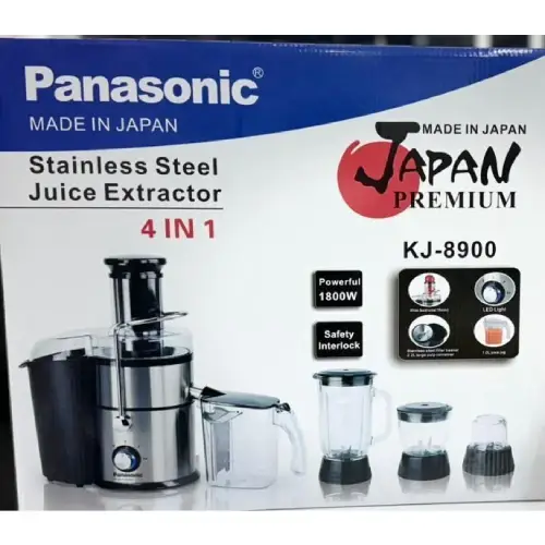 تصویر 3 محصول آب میوه گیر و مخلوط کن پاناسونیک مدل KJ 8900 کد E1001 تک و عمده