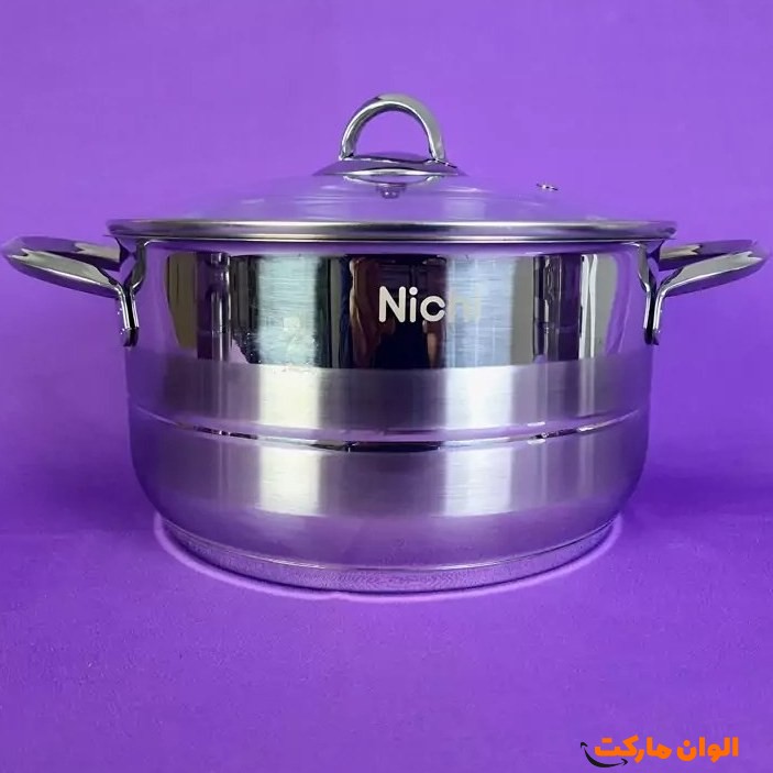 تصویر 14 محصول پخش قابلمه تک استيل  NICHI سایز 28 تک و عمده کد t1149